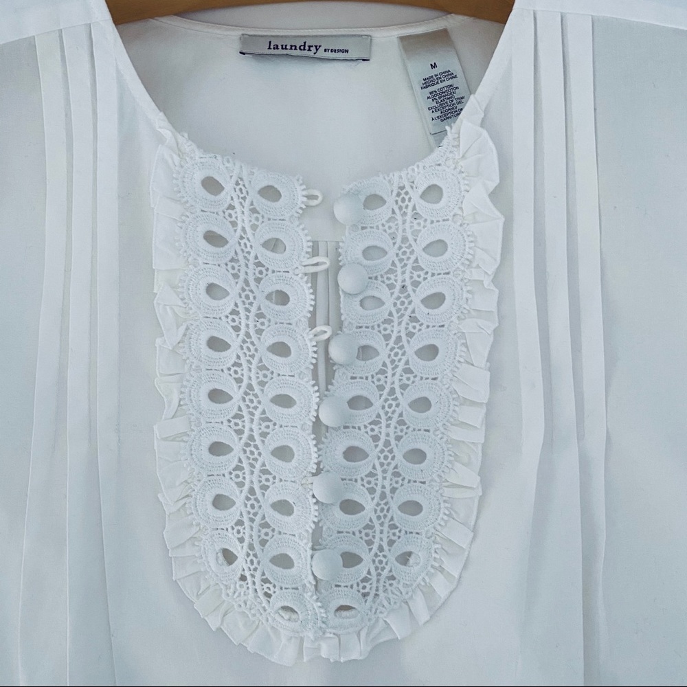 Laundry by Design White Tunic Blouse